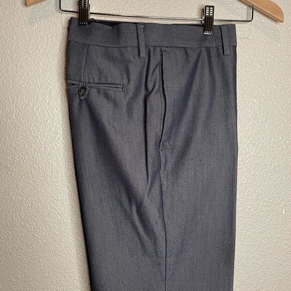 Van Heusen Studio Men Grey Slacks w/ Light White Stripes Size 36x30 - Picture 6 of 11